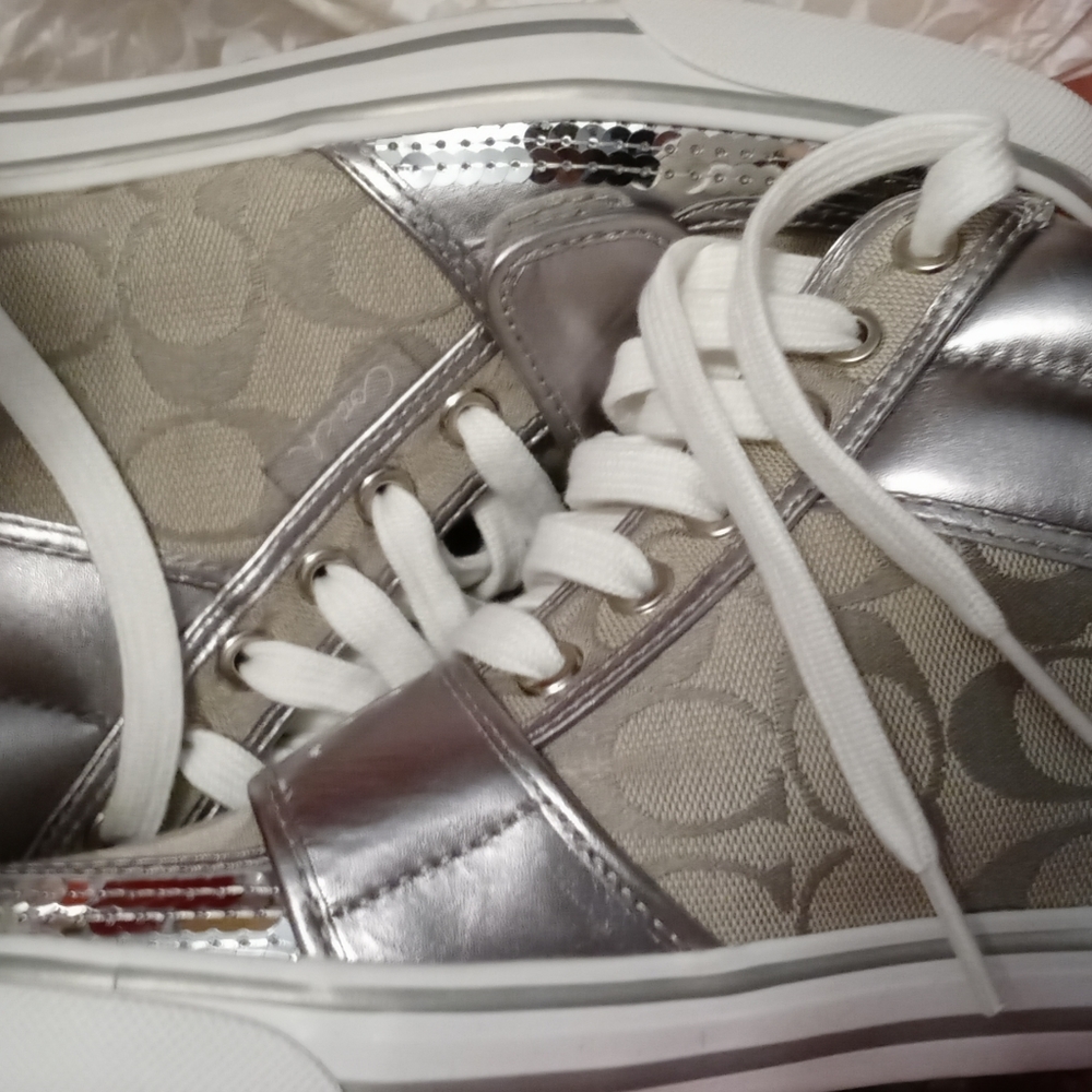 New Grey/Silver Coach Hightops
